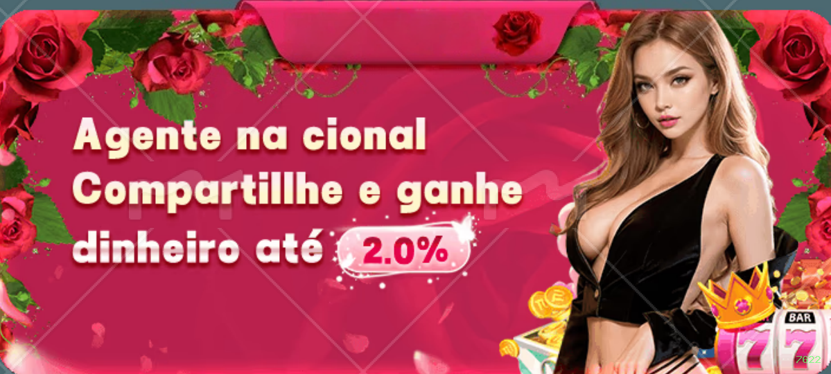 Bônus boas-vindas 7622 R$100